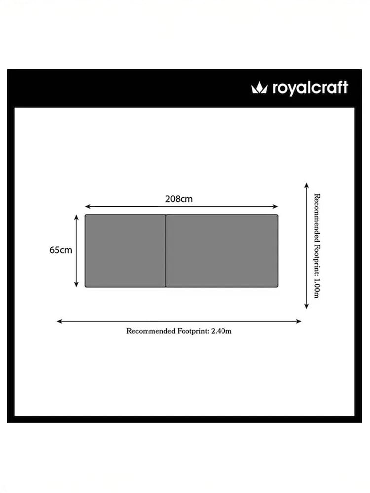 Royalcraft Beige Wentworth Garden Sunlounger - Image 6 of 6
