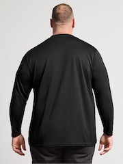 BadRhino Big & Tall Black Ironrhino Long Sleeve Text Logo T-Shirt - Image 3 of 6