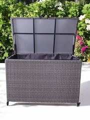 Royalcraft Charcoal Weave Garden Cushion Storage Box 645L - Image 1 of 6