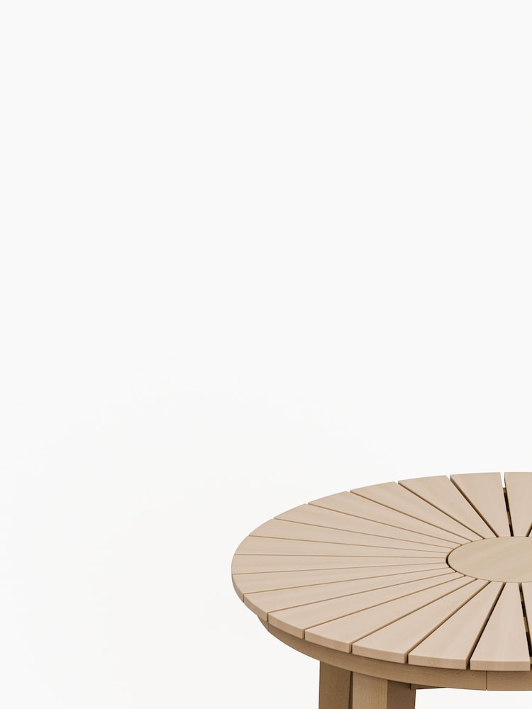 Royalcraft Natural Roma Garden Bistro Table With 2 Deluxe Chairs - Image 6 of 6