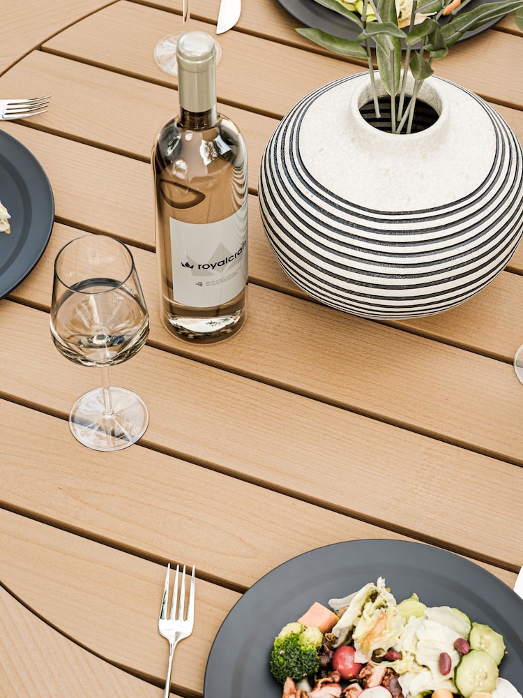 Royalcraft Black Tuscany Garden Set With 4 Elba Dining Chairs - Image 2 of 5 Royalcraft Black Tuscany Garden Set With 4 Elba Dining Chairs - Image 2 of 5