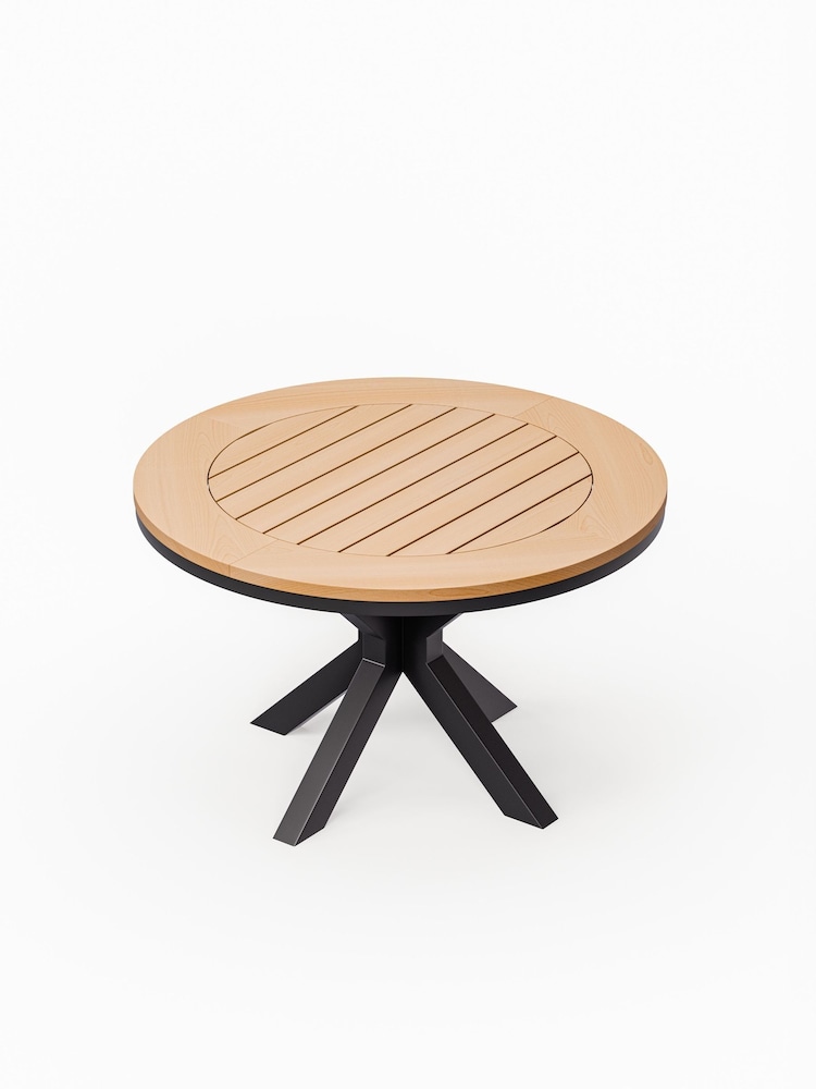 Royalcraft Black Tuscany Garden Set With 4 Elba Dining Chairs - Image 5 of 5 Royalcraft Black Tuscany Garden Set With 4 Elba Dining Chairs - Image 5 of 5