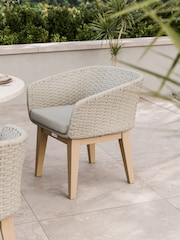 Royalcraft Cream Astral Garden Dining Set With 4 Eden Dining Chairs - Image 2 of 6