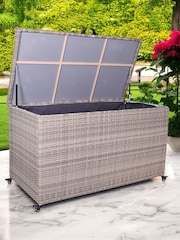 Royalcraft Beige Weave Garden Cushion Storage Box 510L - Image 1 of 6