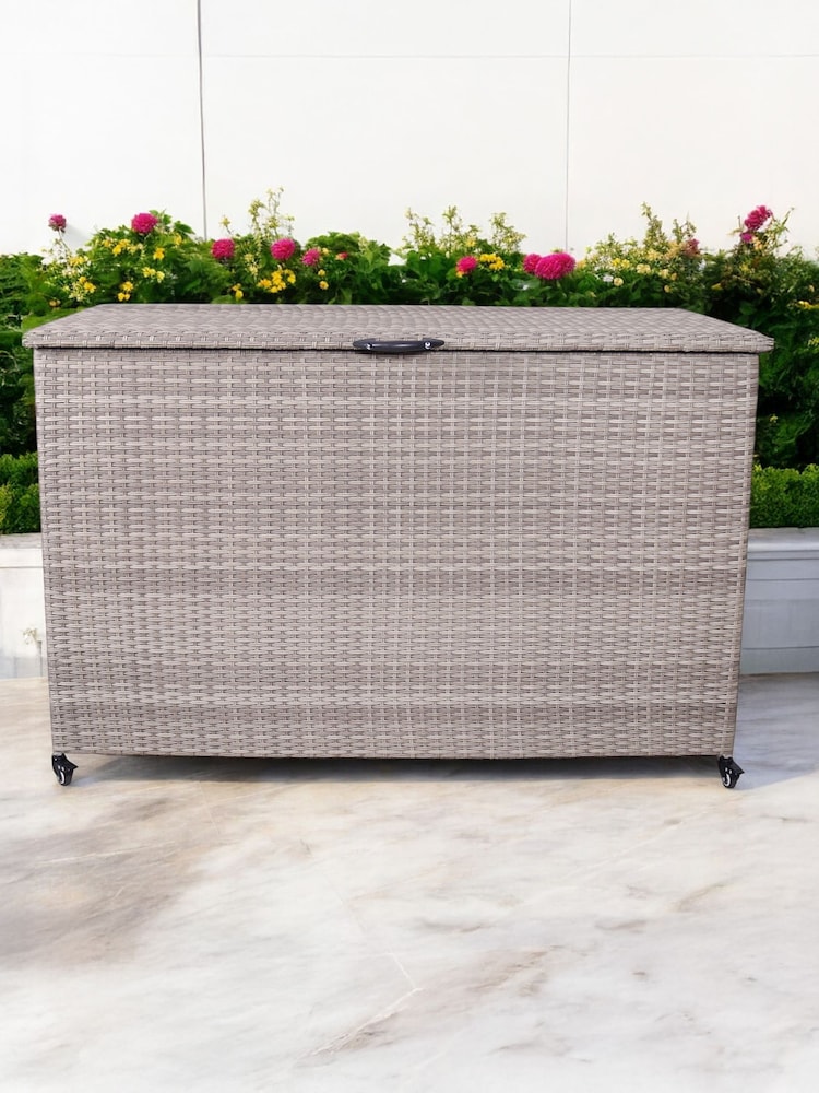 Royalcraft Beige Weave Garden Cushion Storage Box 510L - Image 2 of 6 Royalcraft Beige Weave Garden Cushion Storage Box 510L - Image 2 of 6