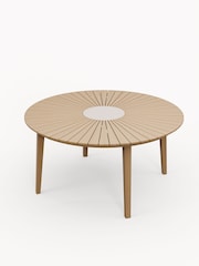 Royalcraft Natural Roma Garden Terrazzo Round Table With 6 Sol Dining Chairs - Image 5 of 6