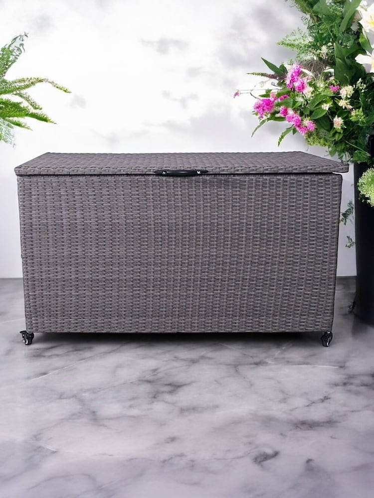 Royalcraft Charcoal Weave Garden Cushion Storage Box 826L - Image 2 of 6 Royalcraft Charcoal Weave Garden Cushion Storage Box 826L - Image 2 of 6