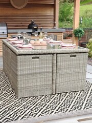 Royalcraft Beige Wentworth 10 Seater Garden Cube Set - Image 3 of 5