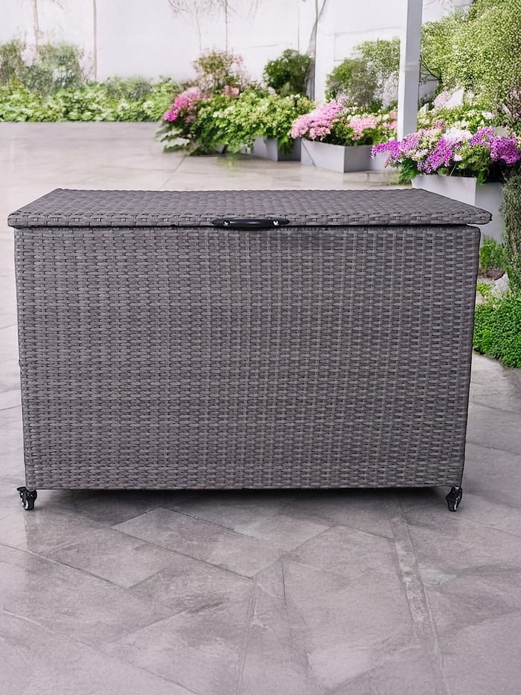 Royalcraft Charcoal Weave Garden Cushion Storage Box 510L - Image 2 of 6 Royalcraft Charcoal Weave Garden Cushion Storage Box 510L - Image 2 of 6