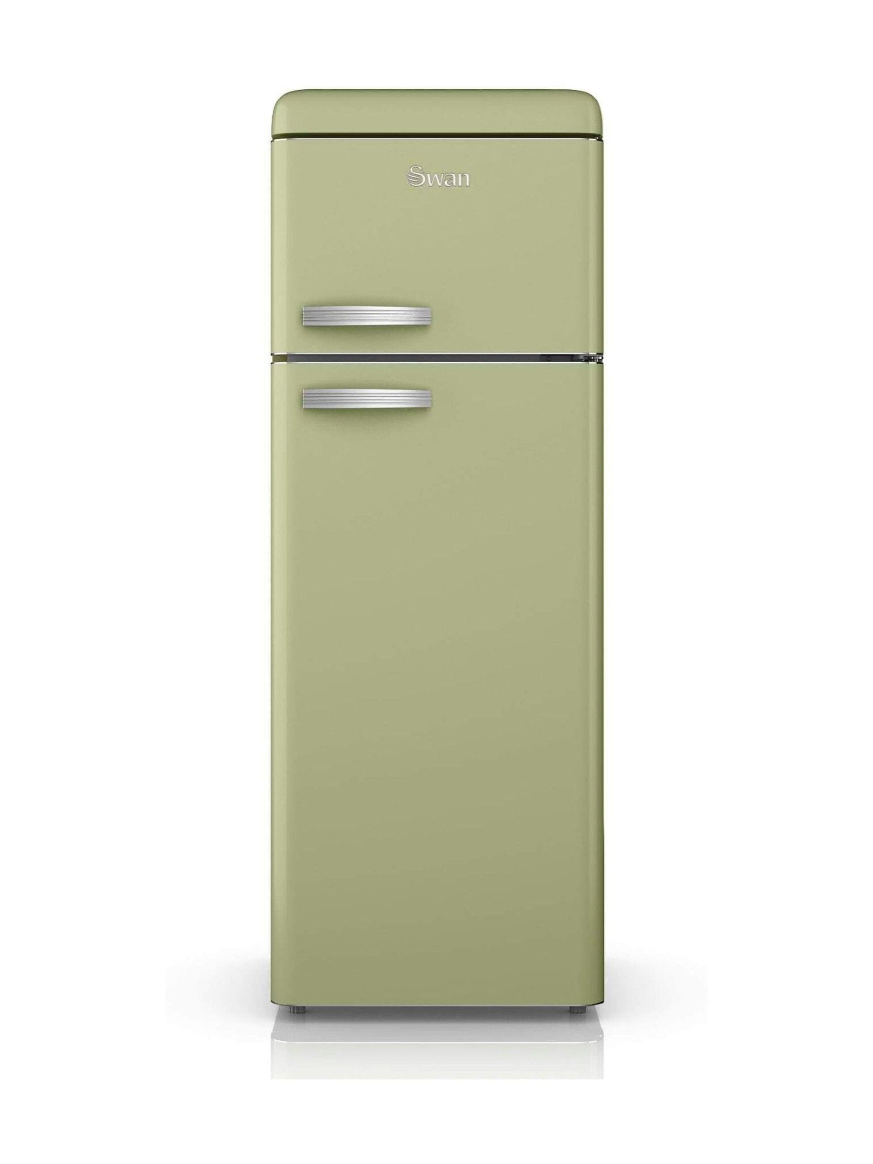 Swan Unisex Pastel Green Retro Top Mounted Fridge Freezer - Image 11