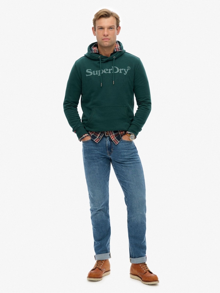 Superdry Green New York Venue Hoodie - Image 2 of 6 Superdry Green New York Venue Hoodie - Image 2 of 6