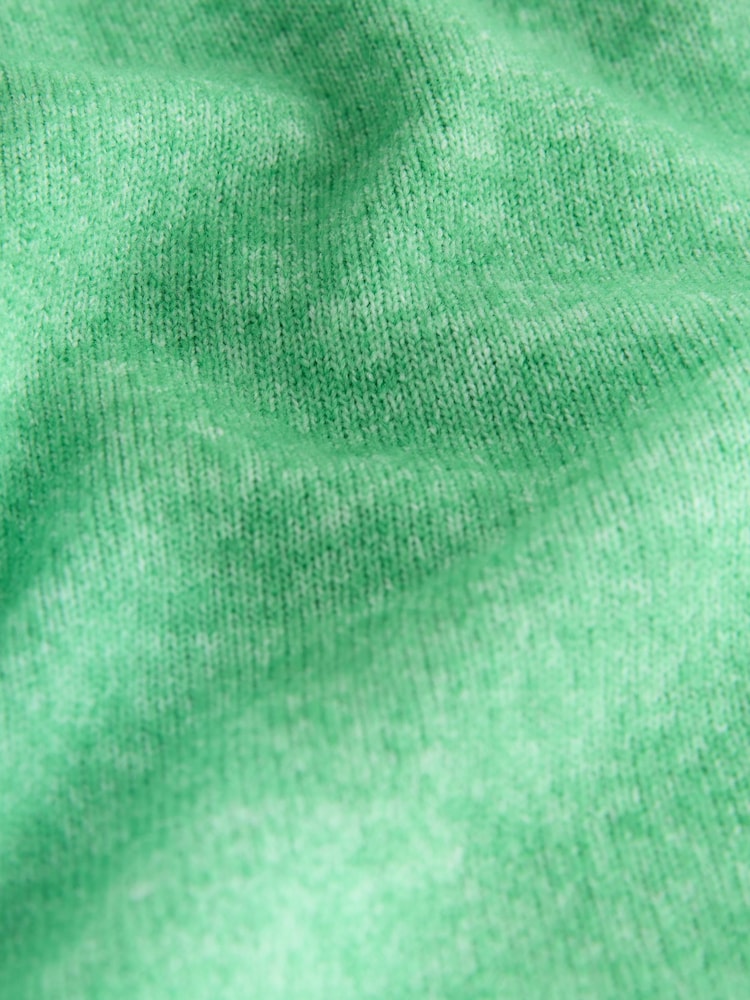 أزرار على شكل أناناس بلون أخضر - كارديجان محبوك بياقة بحافة مستديرة - صورة 7 من 7