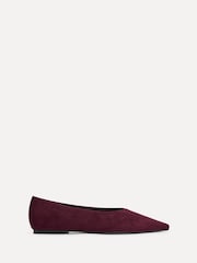 أحمر - Linzi Direct Point Toe Flat Ballet Pumps - صورة 2 من 5