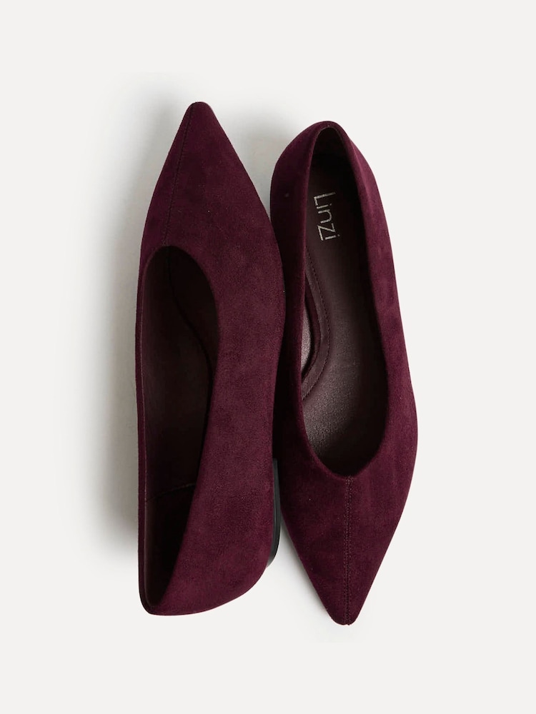 أحمر - Linzi Direct Point Toe Flat Ballet Pumps - صورة 5 من 5 أحمر - Linzi Direct Point Toe Flat Ballet Pumps - صورة 5 من 5