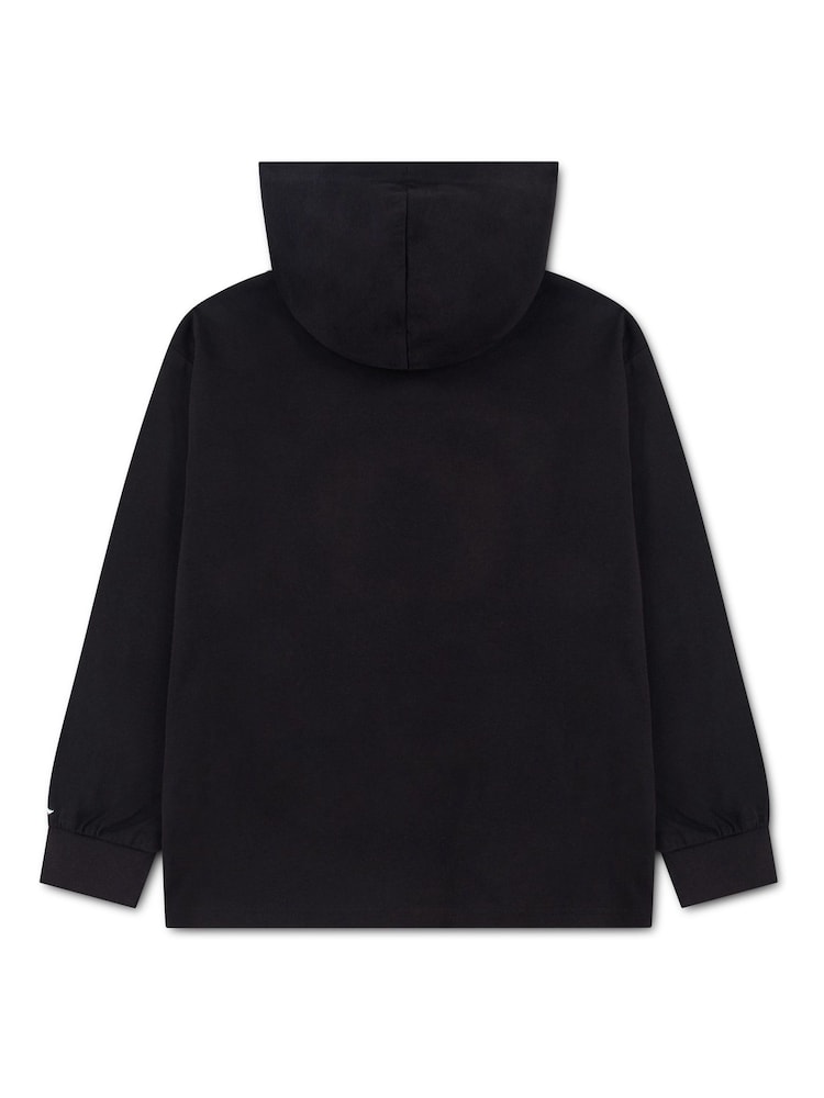 Jordan Black Jumpman Air Hooded Long Sleeve Hoodie - Image 2 of 3