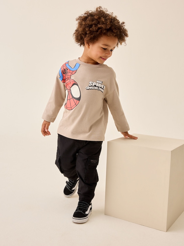 Cement Spidey Long Sleeve T-Shirt (9mths-8yrs) - Image 4 of 4