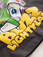 Charcoal Grey Buzz Lightyear Toy Story Long Sleeve T-Shirt (3mths-8yrs) - Image 7 of 8