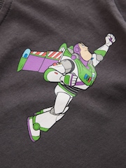 Charcoal Grey Buzz Lightyear Toy Story Long Sleeve T-Shirt (3mths-8yrs) - Image 8 of 8