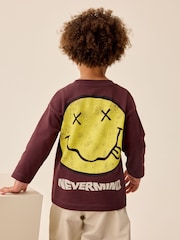 Nirvana rouge rouille - T-shirt graphique à manches longues (3mois-8ans) - Image 3 de 8