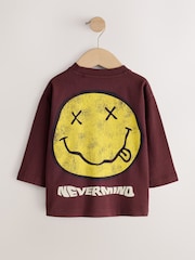 Nirvana rouge rouille - T-shirt graphique à manches longues (3mois-8ans) - Image 6 de 8