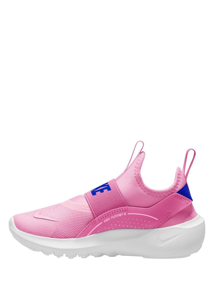 Nike Pink Rise Junior Flex Runner 4 Trainers - Image 2 of 4 Nike Pink Rise Junior Flex Runner 4 Trainers - Image 2 of 4