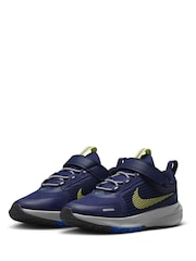Marineblau/Gelb - Nike Junior Star Runner Utility Trainers - Bild 2 von 7