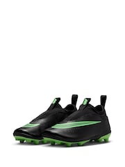 Nike Black Jr. Mercurial Vapor 17 Club PS Little Kids' Multi-Ground Low-Top Football Boots - Image 2 of 6