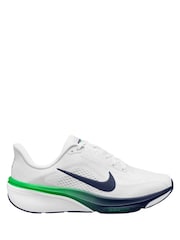 Nike White/Green Spark Pegasus 42 Road Running Trainers - Image 1 of 4