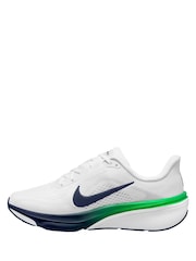 Nike White/Green Spark Pegasus 42 Road Running Trainers - Image 2 of 4
