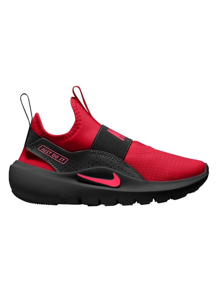 Nike University Red/Black Junior Flex Runner 4 Trainers - Image 1 of 4 Nike University Red/Black Junior Flex Runner 4 Trainers - Image 1 of 4