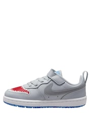 Nike Grey Shark Junior Court Borough Low Recraft Trainers - Image 2 of 4
