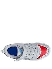 Nike Grey Shark Junior Court Borough Low Recraft Trainers - Image 3 of 4