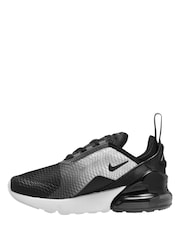 Nike Black/Cool Grey Junior Air Max 270 Trainers - Image 2 of 4