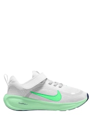 Nike White/ Illusion Green Junior Stellar Ride Trainers - Image 1 of 4