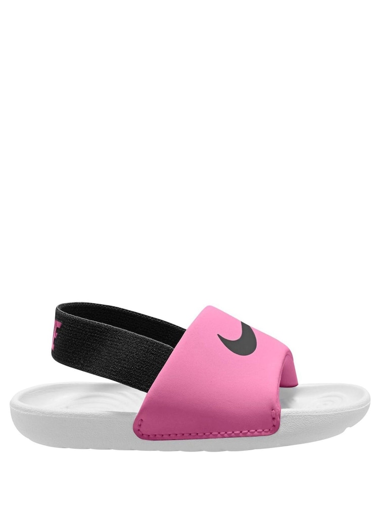 Nike Red Infant Kawa Sliders - Image 1 of 4 Nike Red Infant Kawa Sliders - Image 1 of 4