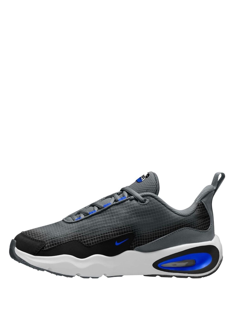 Nike Black/Grey Blue Youth Air Max Nova Trainers - Image 2 of 4 Nike Black/Grey Blue Youth Air Max Nova Trainers - Image 2 of 4