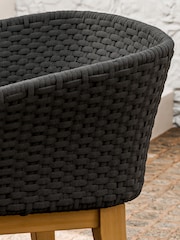 Royalcraft Black Eden Dawn Garden Dining Chair - Image 5 of 6
