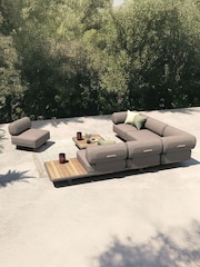 Royalcraft 5 Piece Grey Leox Modular Garden Corner Sofa Set - Image 1 of 6