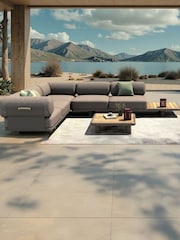 Royalcraft 5 Piece Grey Leox Modular Garden Corner Sofa Set - Image 2 of 6