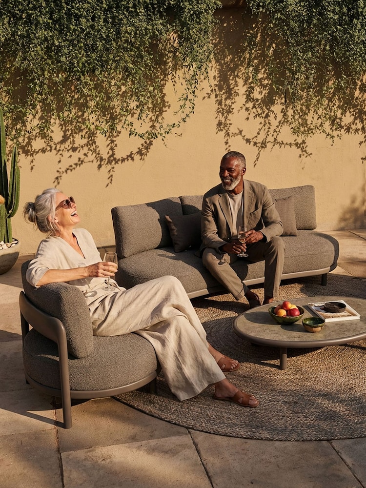 Royalcraft 4 Piece Natural Oslo Garden Lounging Set - Image 2 of 6