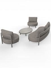 Royalcraft 4 Piece Natural Oslo Garden Lounging Set - Image 3 of 6