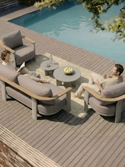 Royalcraft 5 Piece Natural Naia Garden Lounging Set - Image 2 of 6