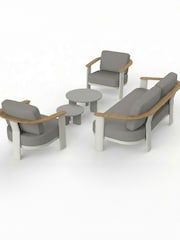 Royalcraft 5 Piece Natural Naia Garden Lounging Set - Image 4 of 6