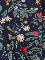 FatFace Navy Strawberry Socks - Image 2 of 2