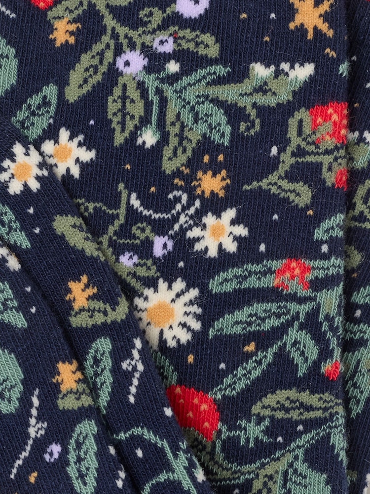 FatFace Navy Strawberry Socks - Image 2 of 2