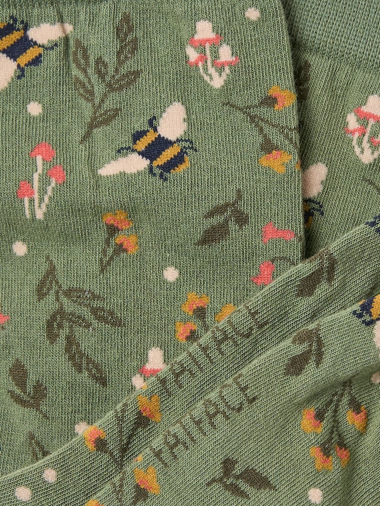 Chaussettes Fat Face motif abeille à fleurs - Image 2 de 2 Chaussettes Fat Face motif abeille à fleurs - Image 2 de 2