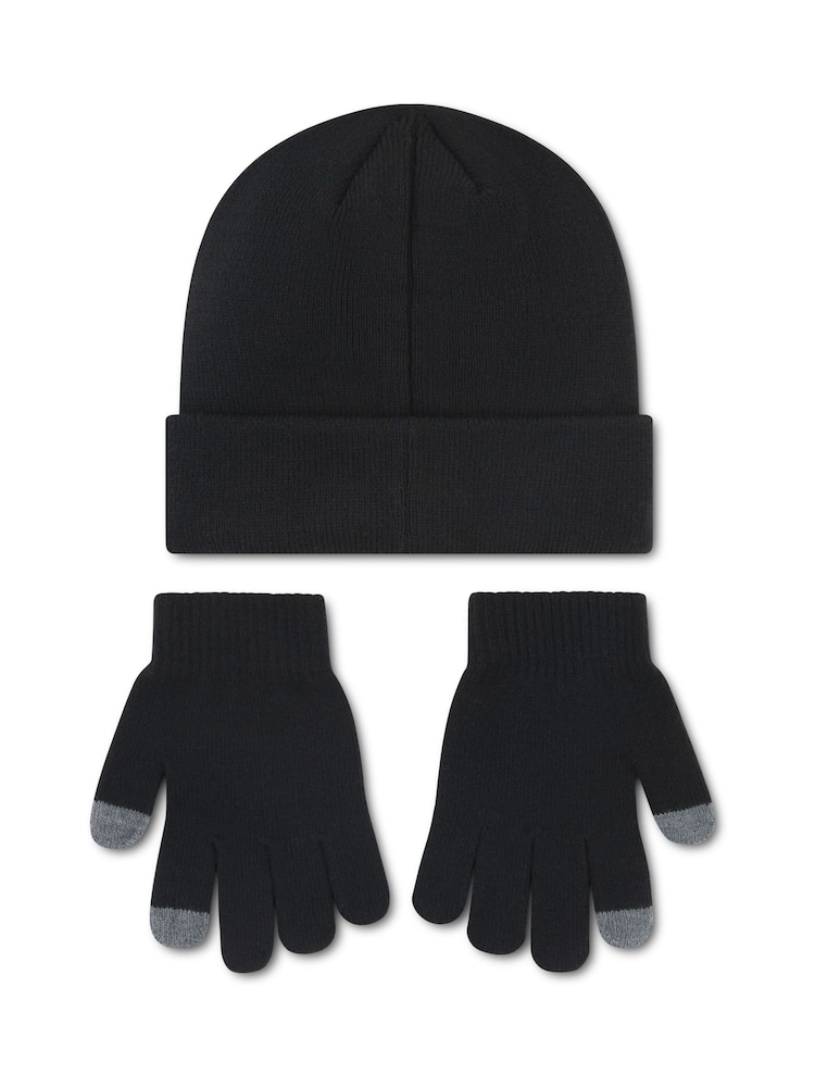 Jordan Black Jan Essentials Hat and Gloves Set - Image 2 of 4