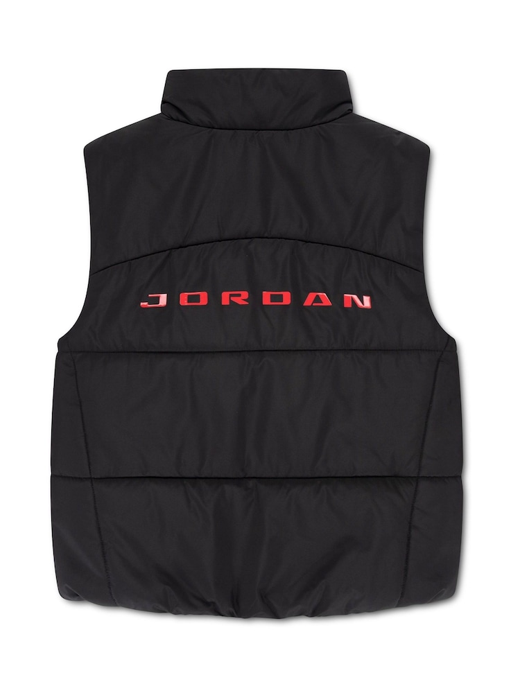 Jordan Black Puffer Vest - Image 2 of 4 Jordan Black Puffer Vest - Image 2 of 4