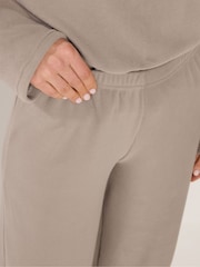 Long Tall Sally Natural Brushed Ribbed Wide Leg Co-ord Trousers - Image 4 of 5