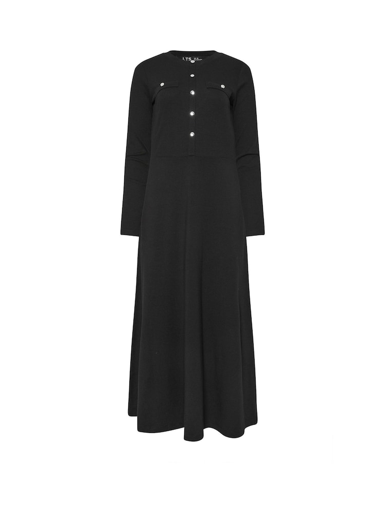 Long Tall Sally Black Button A-Line Midaxi Dress - Image 2 of 2